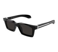Alexander McQueen AM0506S 001 Man Sunglasses Acetate Black Grey Squared