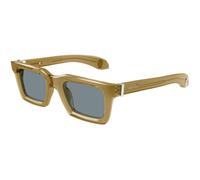 Alexander McQueen AM0506S 007 Man Sunglasses Acetate Brown Grey Squared