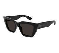 Alexander McQueen AM0507S 001 Woman Sunglasses Acetate Black Grey Cat Eye