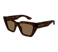Alexander McQueen AM0507S 002 Womenâs Sunglasses Tortoiseshell Size 52
