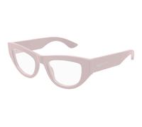 Alexander McQueen AM0512O 003 Woman Optical frames Acetate Pink Transparent Cat Eye