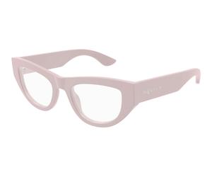 Alexander McQueen AM0512O 003 Woman Optical frames Acetate Pink Transparent Cat Eye
