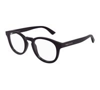 Alexander McQueen AM0514O 006 Unisex Optical frames Acetate Violet Transparent Round