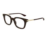 Alexander McQueen AM0521O Men's Glasses, Tortoiseshell, Size 48