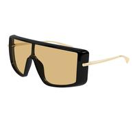 Alexander McQueen AM0524S 004 Unisex Sunglasses Acetate Black Orange Squared