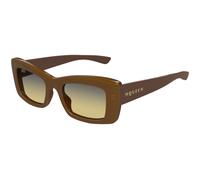 Alexander McQueen AM0526S 003 Woman Sunglasses Acetate Brown Brown Squared