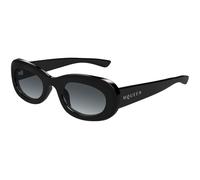 Alexander McQueen AM0527S 001 Woman Sunglasses Acetate Black Grey Round