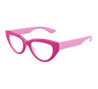 Alexander McQueen AM0529O 004 Woman Optical frames Acetate Pink Transparent Cat Eye