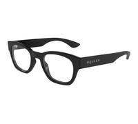 Alexander McQueen AM0530O 005 Man Optical frames Acetate Black Transparent Round