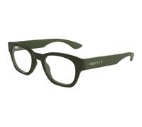 Alexander McQueen AM0530O 008 Man Optical frames Acetate Green Transparent Round