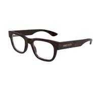 Alexander McQueen AM0531O Men's Glasses, Tortoiseshell, Size 51