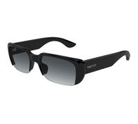 Alexander McQueen AM0532S 001 Unisex Sunglasses Acetate Black Grey Squared
