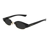 Alexander McQueen AM0534S 001 Unisex Sunglasses Acetate Black Grey Round