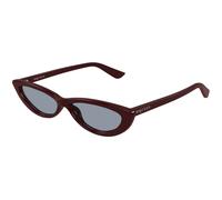 Alexander McQueen AM0535S 004 Woman Sunglasses Acetate Red Light blue Round