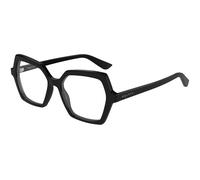 Alexander McQueen AM0537O 001 Woman Optical frames Acetate Black Transparent Geometric