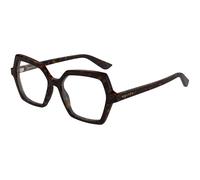 Alexander McQueen AM0537O 002 Woman Optical frames Acetate Havana Transparent Geometric