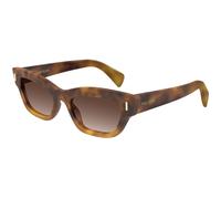 Alexander McQueen AM0548S 002 Woman Sunglasses Acetate Havana Brown Cat Eye