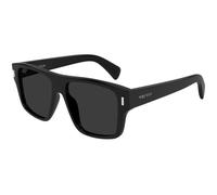 Alexander McQueen AM0550S 001 Man Sunglasses Acetate Black Grey Squared