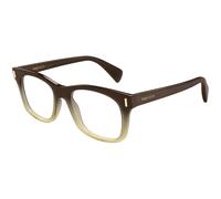 Alexander McQueen AM0551O 004 Man Optical frames Acetate Brown Transparent Squared