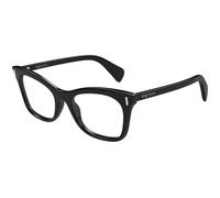 Alexander McQueen AM0552O 001 Woman Optical frames Acetate Black Transparent Cat Eye