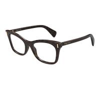 Alexander McQueen AM0552O 002 Woman Optical frames Acetate Havana Transparent Cat Eye