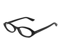 Alexander McQueen AM0559O 001 Woman Optical frames Acetate Black Transparent Round