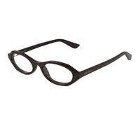 Alexander McQueen AM0559O 002 Woman Optical frames Acetate Havana Transparent Round