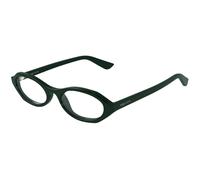Alexander McQueen AM0559O 004 Woman Optical frames Acetate Green Transparent Round