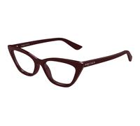 Alexander McQueen AM0560O 003 Woman Optical frames Acetate Red Transparent Cat Eye