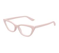 Alexander McQueen AM0560O 004 Woman Optical frames Acetate Pink Transparent Cat Eye