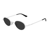 Alexander McQueen AM0562S 001 Unisex Sunglasses Metal Silver Grey Round