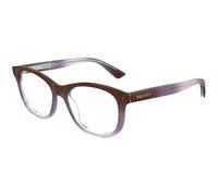Alexander McQueen AM0568O 012 Woman Optical frames Acetate Brown Transparent Cat Eye