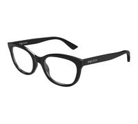 Alexander McQueen AM0569O 001 Woman Optical frames Acetate Black Transparent Cat Eye