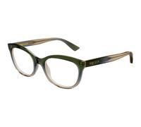 Alexander McQueen AM0569O 006 Woman Optical frames Acetate Green Transparent Cat Eye