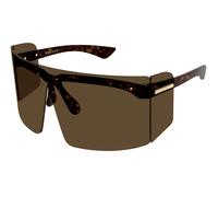 Alexander McQueen AM0594S 002 Unisex Sunglasses Bio-injected Havana Brown Mask