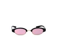 Alexander McQueen Eyewear AM0534S oval-frame sunglasses - Black 48