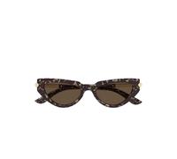 Alexander McQueen Eyewear cat-eye logo sunglasses - Brown 51