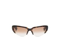 Alexander McQueen Eyewear tortoiseshell cat-eye sunglasses - Brown One Size