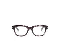 Alexander McQueen Eyewear tortoiseshell-effect glasses - Black 52