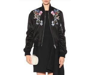 Alexander McQueen Floral Embroidered Army Bomber Jacket New S