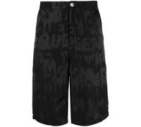 Alexander McQueen Graffiti logo-jacquard shorts - Black 48