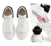 Alexander McQueen Kids Crystal Embellished Oversized Sneakers Shoes 28