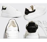 Alexander McQueen Kids Crystal Embellished Oversized Sneakers Size 29