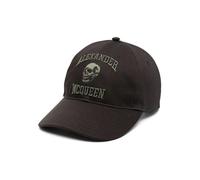 Alexander McQueen logo-embroidered cap - Black M-L