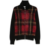 Alexander McQueen MacQueen-tartan zip-up cardigan - Red M