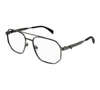 Alexander McQueen Man Alexander McQueen AM0459O 001 Optical frames Acetate Ruthenium Transparent Pilot