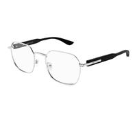 Alexander McQueen Man Alexander McQueen AM0499O 001 Optical frames Acetate Silver Transparent Geometric