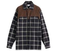 Alexander McQueen Men's Check Overshirt Black/Ivory/Brown