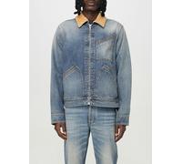 Alexander Mcqueen Men's Denim Jacket with Collar - Blue - 50 IT
