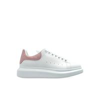 Alexander McQueen Oversized leather crocodile-effect heel sneakers - White 35.5-36-36.5-37-38-38.5-40